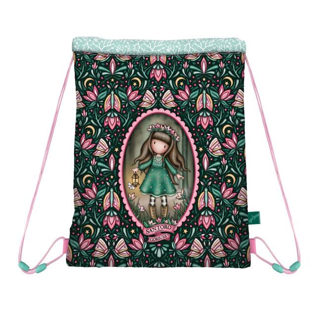 Santoro London Gorjuss - Drawstring Bag - Woodland Wildflower