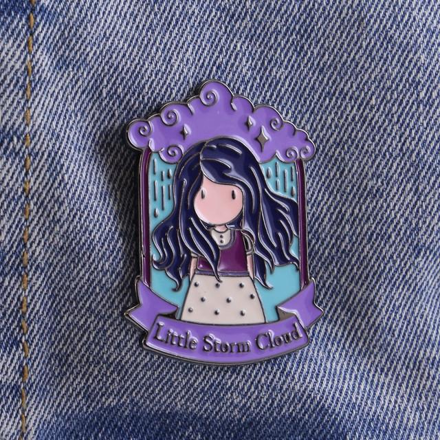 Santoro London Gorjuss - Enamel Pin - Little Storm Cloud