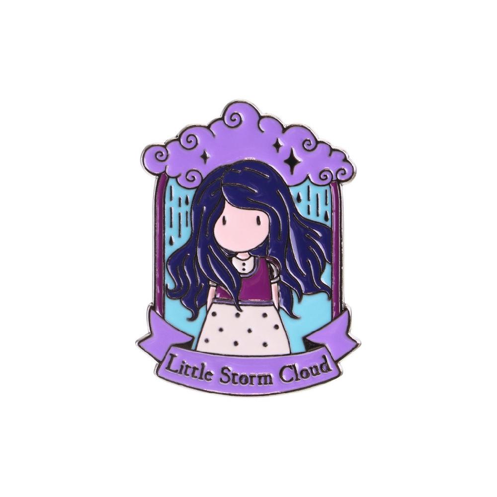 santoro london Gorjuss - Enamel Pin - Little Storm Cloud