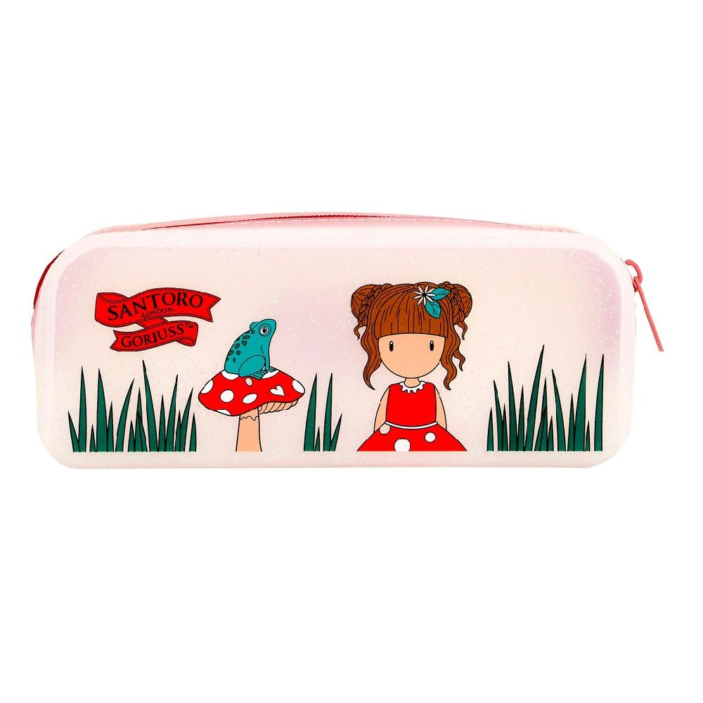 santoro london Gorjuss - Glitter Pencil Case - Little Mushroom