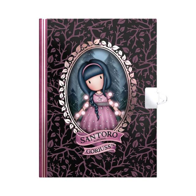 Santoro London Gorjuss - Lockable Notebook Gift Set - Fairy Dusk