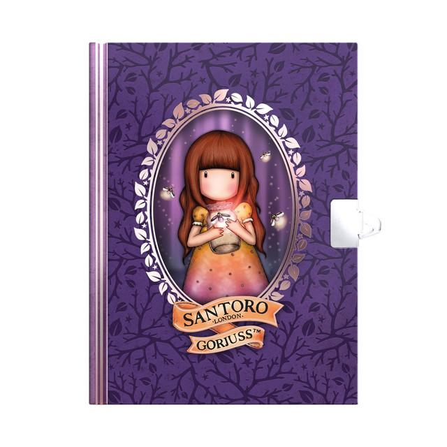 Santoro London Gorjuss - Lockable Notebook Gift Set - Firefly Dawn