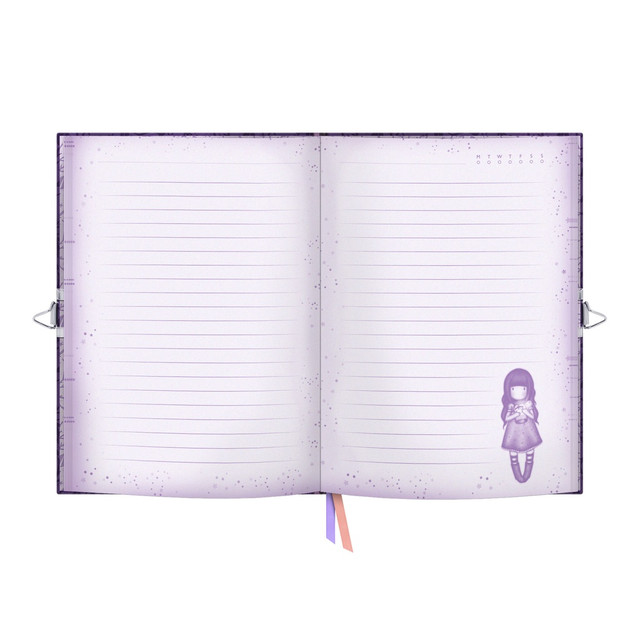 Santoro London Gorjuss - Lockable Notebook Gift Set - Firefly Dawn