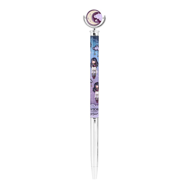 Santoro London Gorjuss - Metal Pen With Enamel Topper - Little Storm Cloud