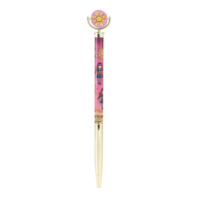 Santoro London Gorjuss - Metal Pen With Enamel Topper - Ray Of Light
