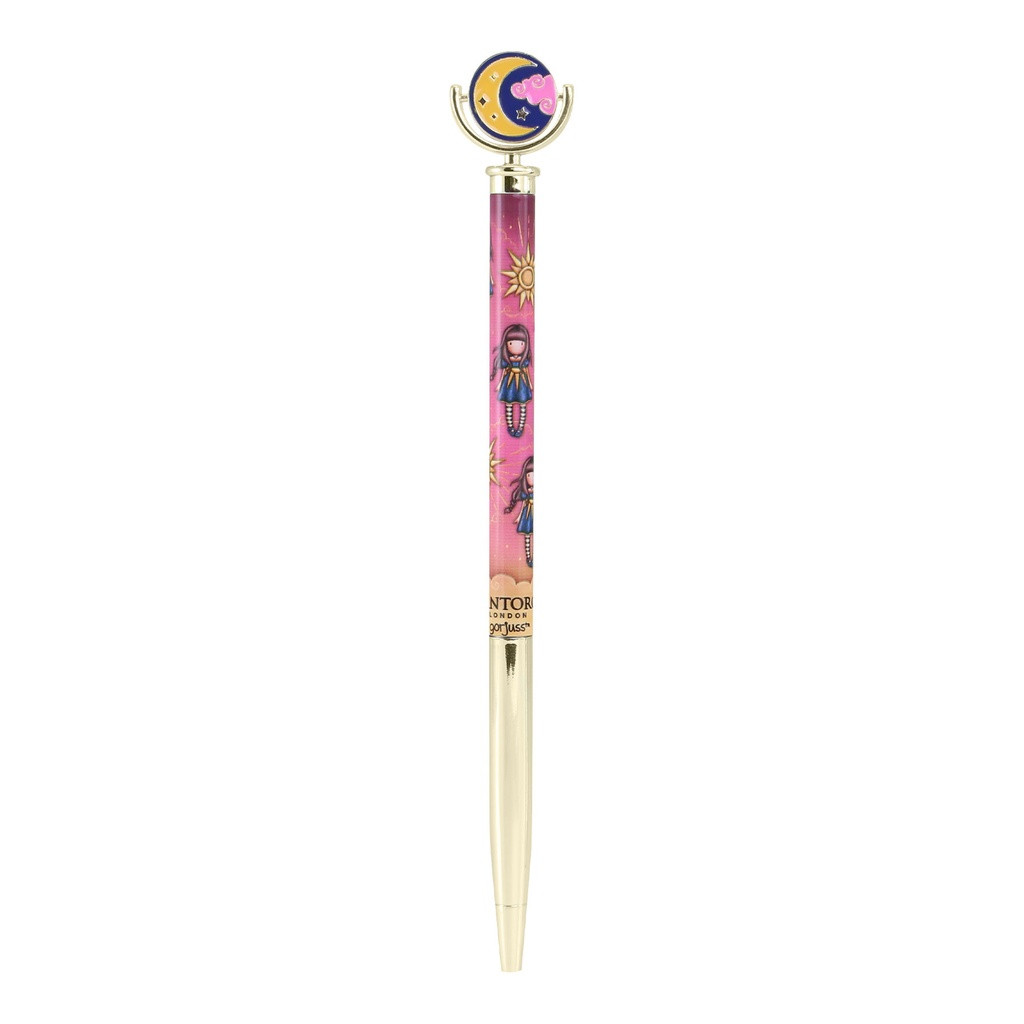 santoro london Gorjuss - Metal Pen with Enamel Topper - Ray of Light