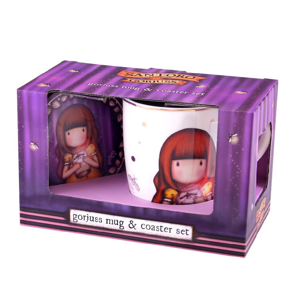 santoro london Gorjuss - Mug and Coaster Set - Firefly Dawn