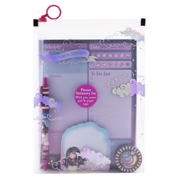 Santoro London Gorjuss - Planner Stationery Set - Little Storm Cloud