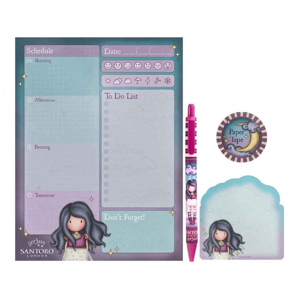 santoro london Gorjuss - Planner Stationery Set - Little Storm Cloud