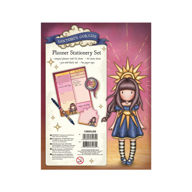 Santoro London Gorjuss - Planner Stationery Set - Ray Of Light
