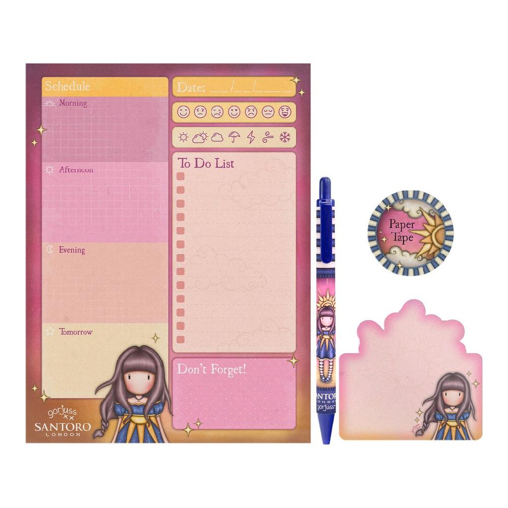 santoro london Gorjuss - Planner Stationery Set - Ray of Light