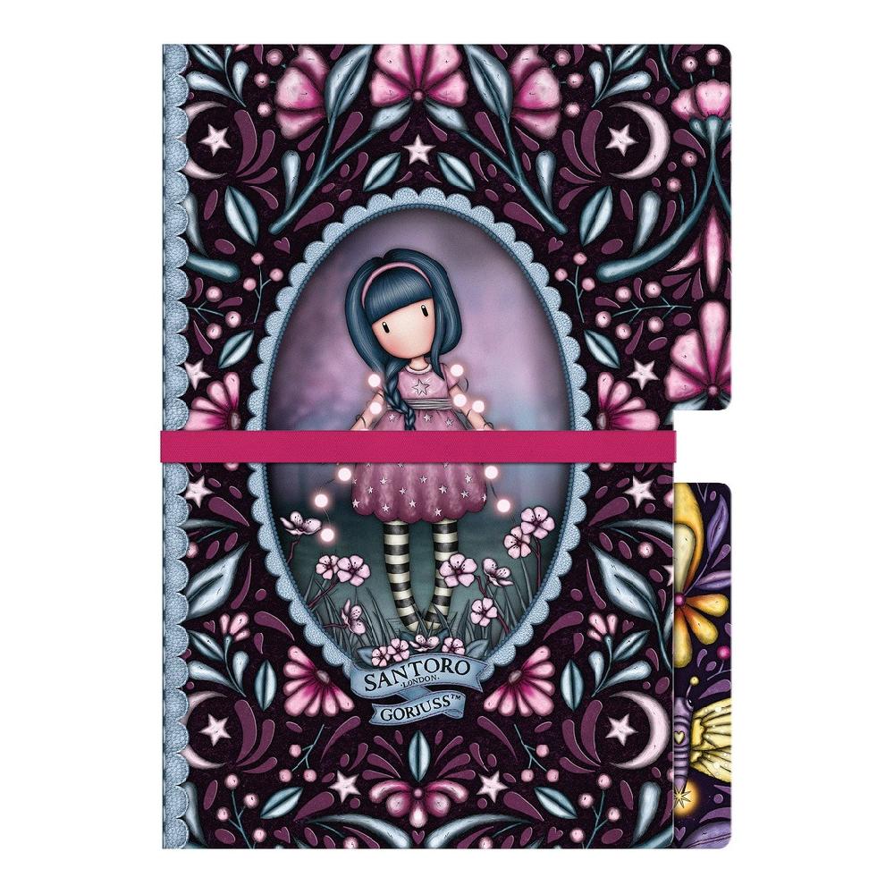santoro london Gorjuss - Set of 2 Stitched Notebooks - Fairy Dusk / Firefly Dawn