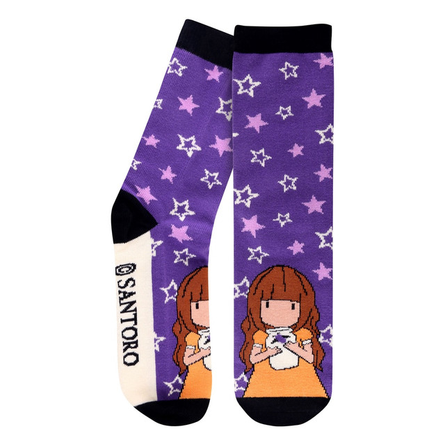 Santoro London Gorjuss - Socks In A Gift Box - Firefly Dawn