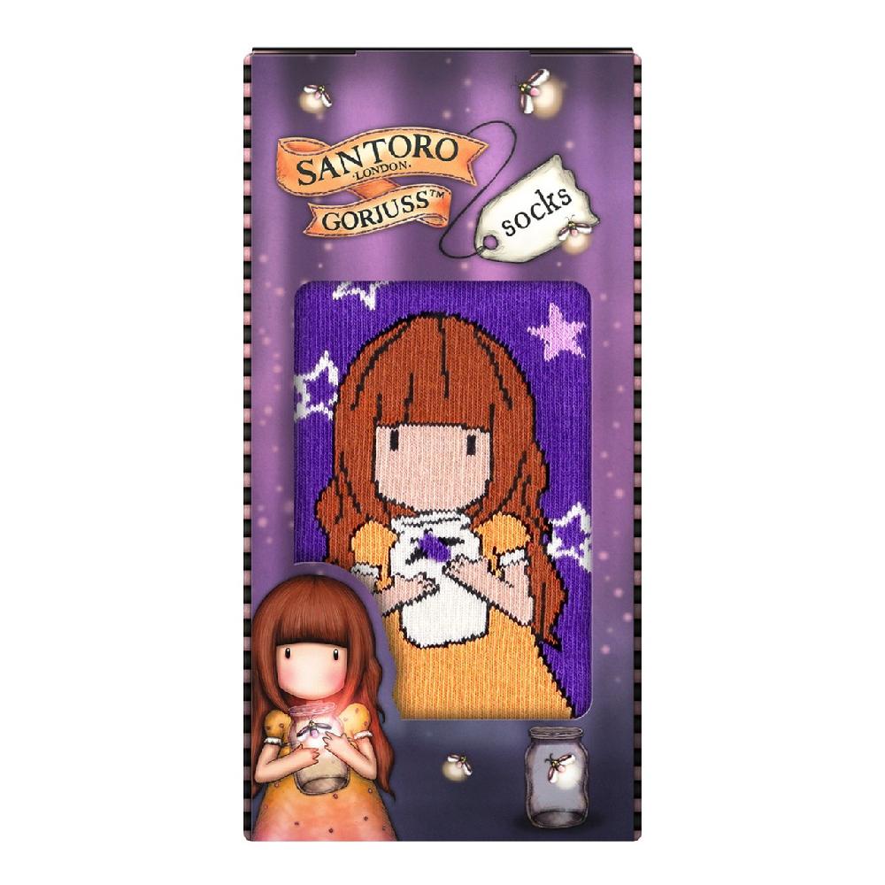 santoro london Gorjuss - Socks in a Gift Box - Firefly Dawn