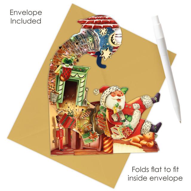 Santoro London Pendulum Card - Hurry Down The Chimney