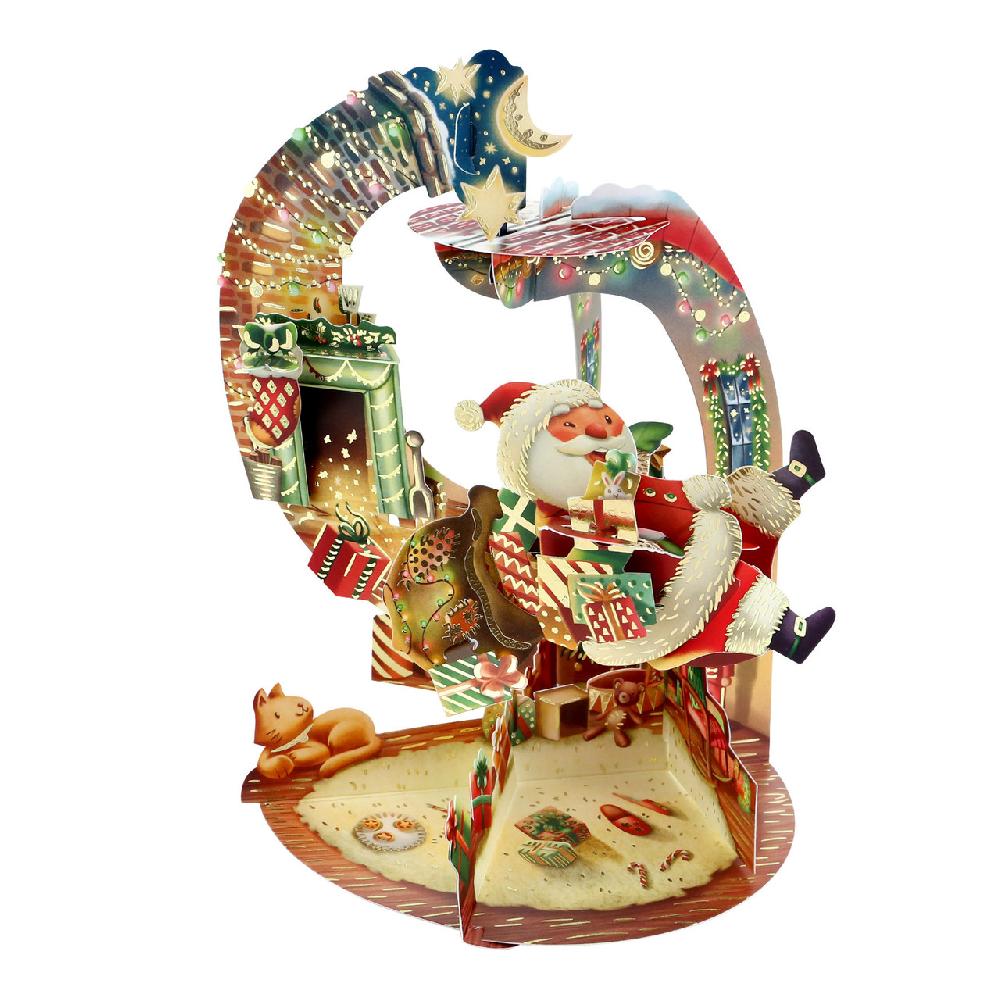 santoro london Pendulum Card - Hurry Down The Chimney