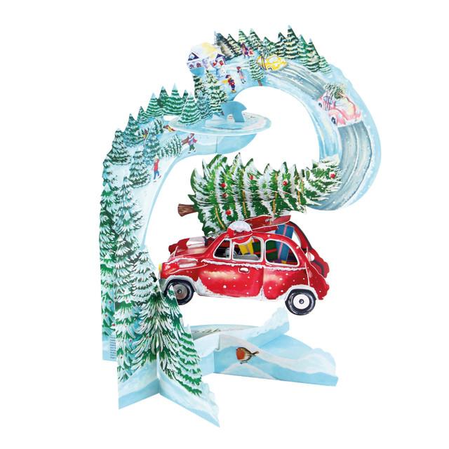 Santoro London Pendulum Cards - Driving Home For Christmas