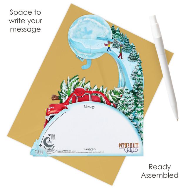 Santoro London Pendulum Cards - Driving Home For Christmas