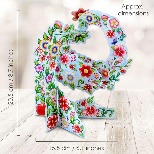 Santoro London Pendulum Cards - Happy Birthday - Floral