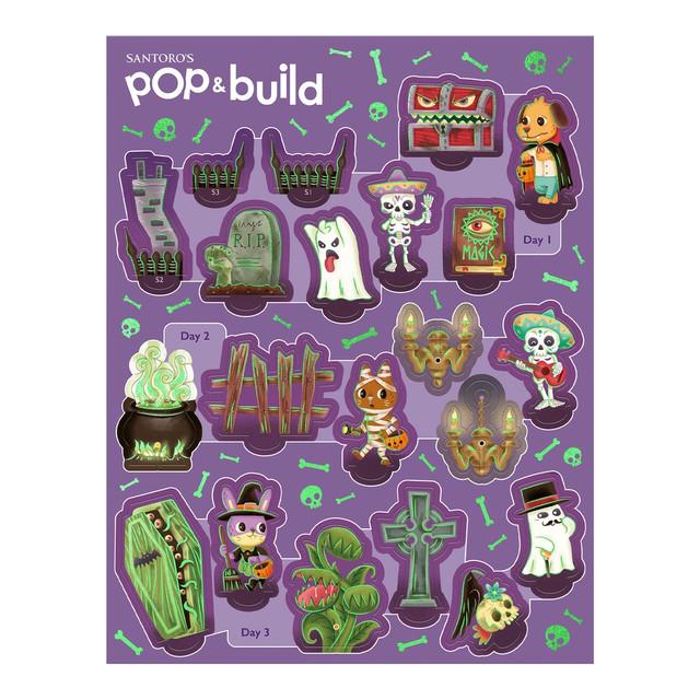 Santoro London Pop And Build Countdown - Halloween House
