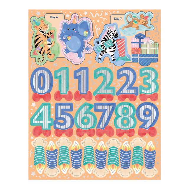 Santoro London Pop And Build Countdown - Party Animals
