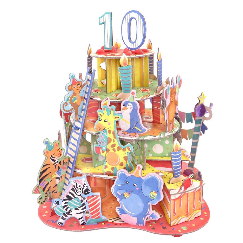 santoro london Pop and Build Countdown - Party Animals