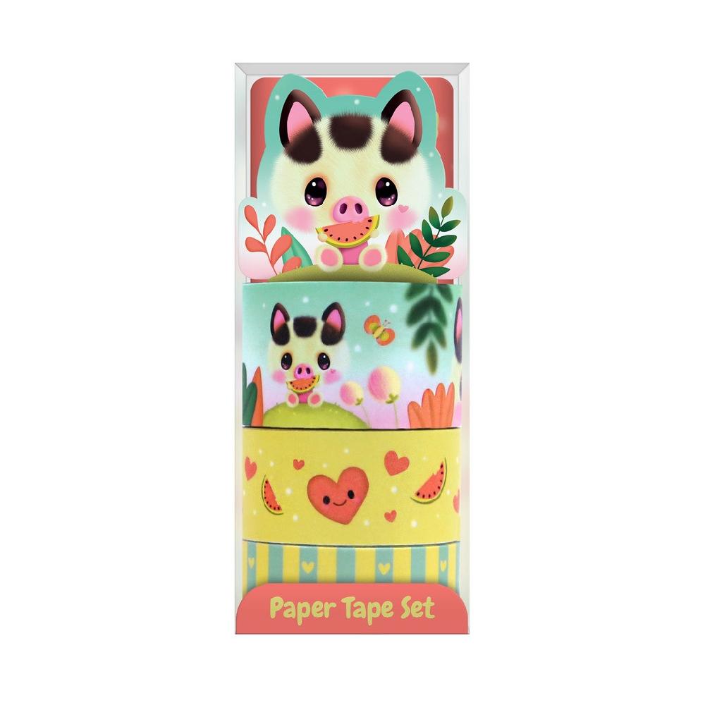 santoro london Bangoberry - Paper Tape Set - Piggy Pig