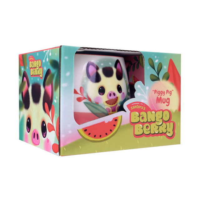 Santoro London Bangoberry - Round Mug - Piggy Pig
