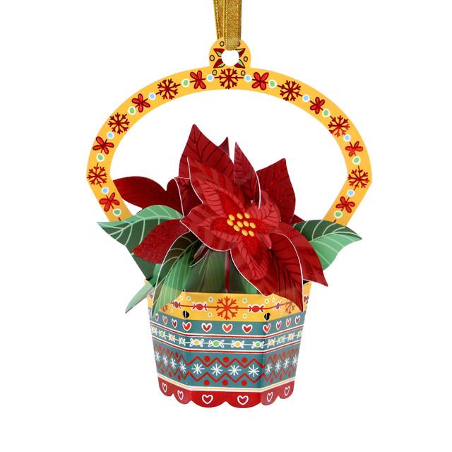 Santoro London Baubles - Poinsettia