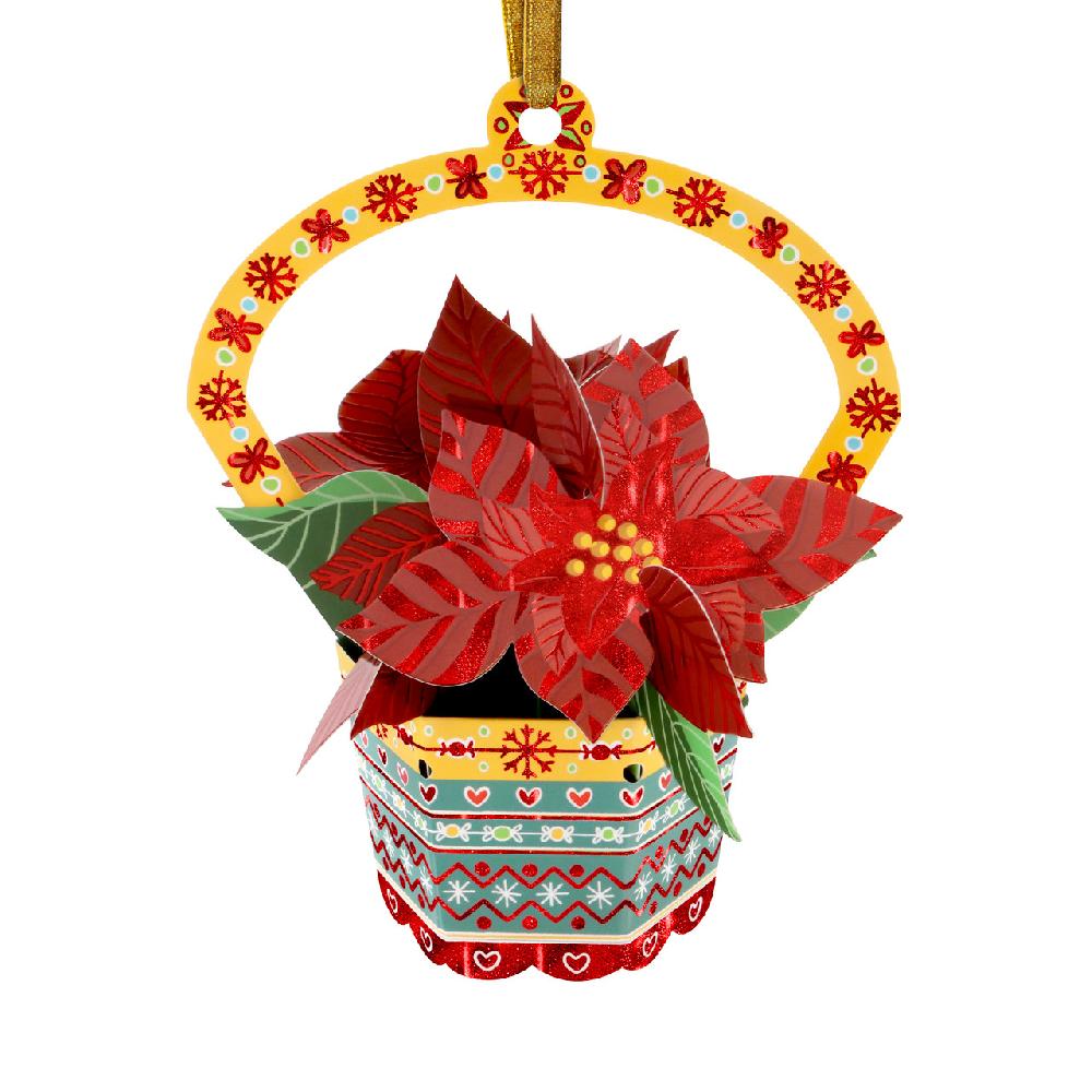 santoro london Baubles - Poinsettia