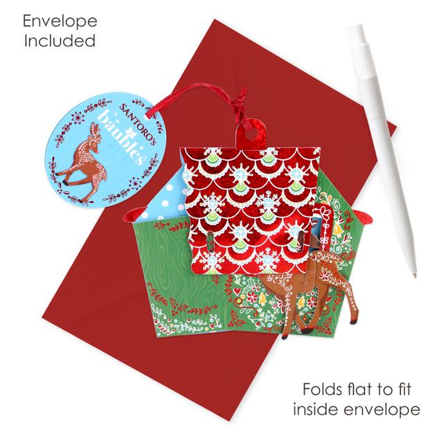 Santoro London Baubles - Reindeer Stable