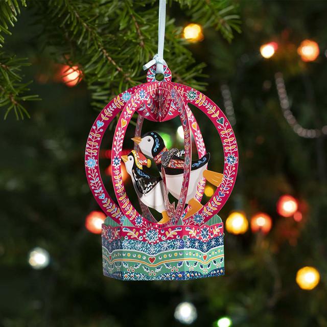 Santoro London Baubles - Snow Globe - Penguins