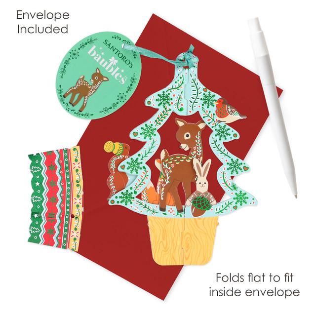 Santoro London Baubles - Woodland Animals Tree