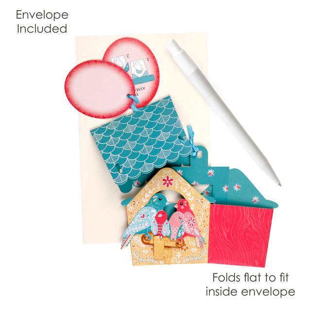 Santoro London Chandeliers Cards - Bird House - Family