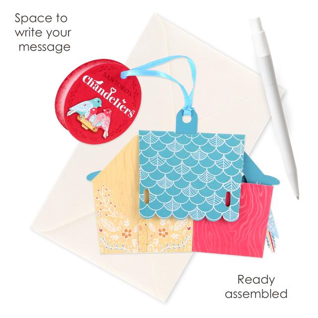 Santoro London Chandeliers Cards - Bird House - Family