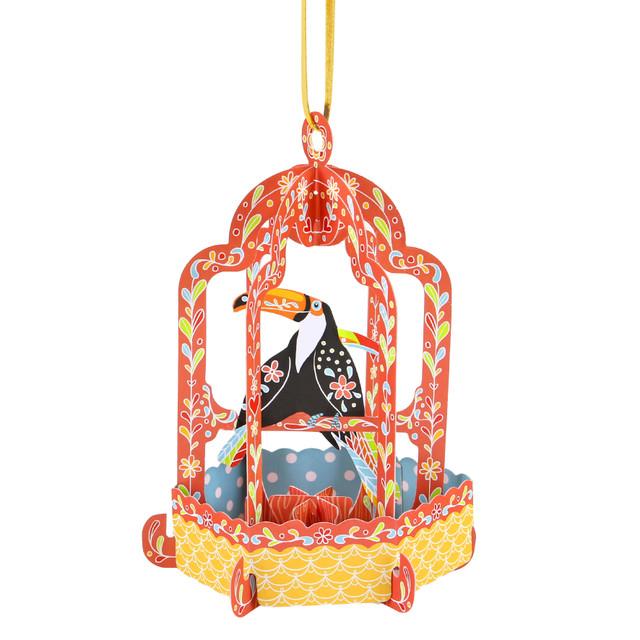 Santoro London Chandeliers Cards - Birdcage - Toucan