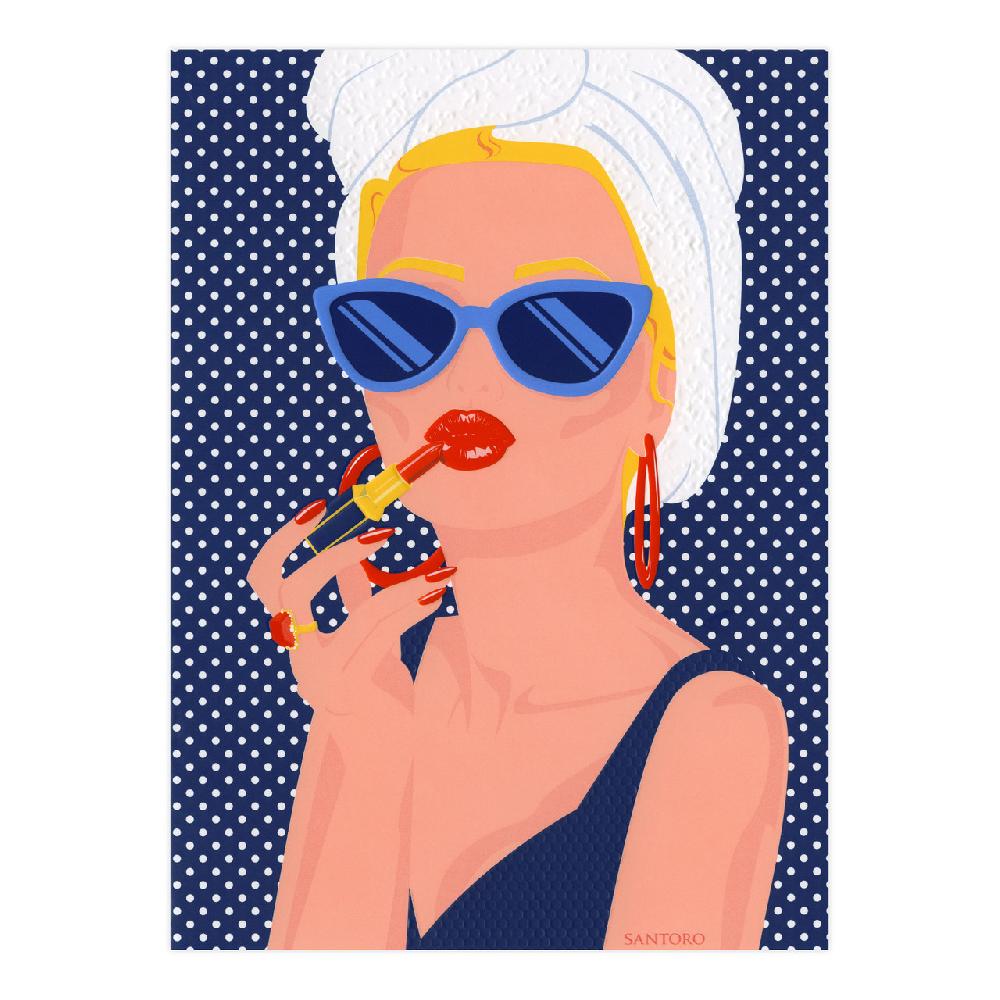 santoro london First Class Lounge - Lady Red