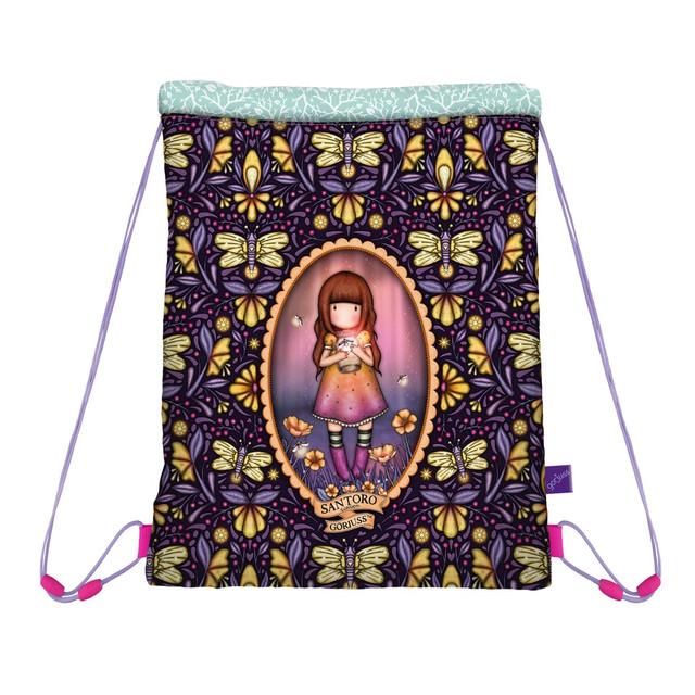 Santoro London Gorjuss - Drawstring Bag - Firefly Dawn