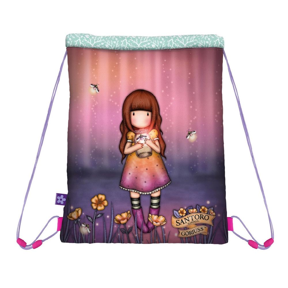 santoro london Gorjuss - Drawstring Bag - Firefly Dawn