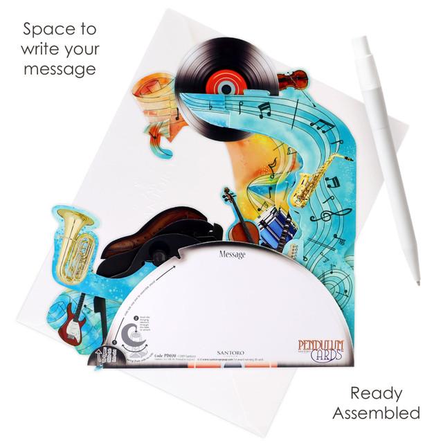 Santoro London Pendulum Card - Music