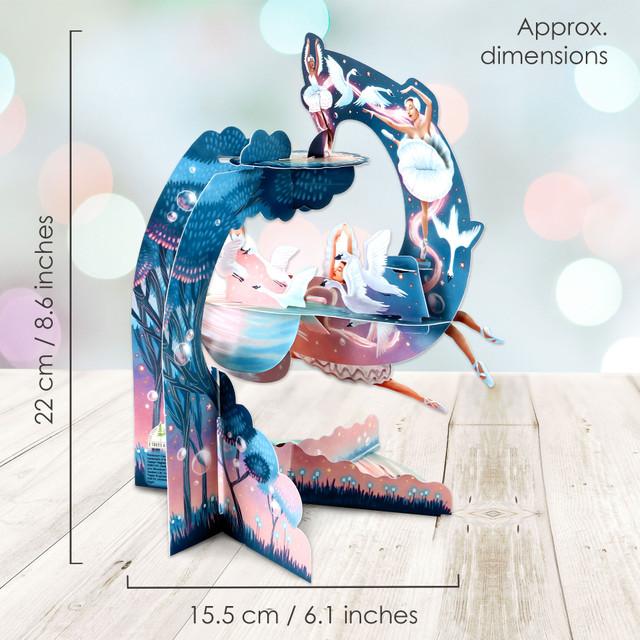 Santoro London Pendulum Card - Swan Lake Ballet