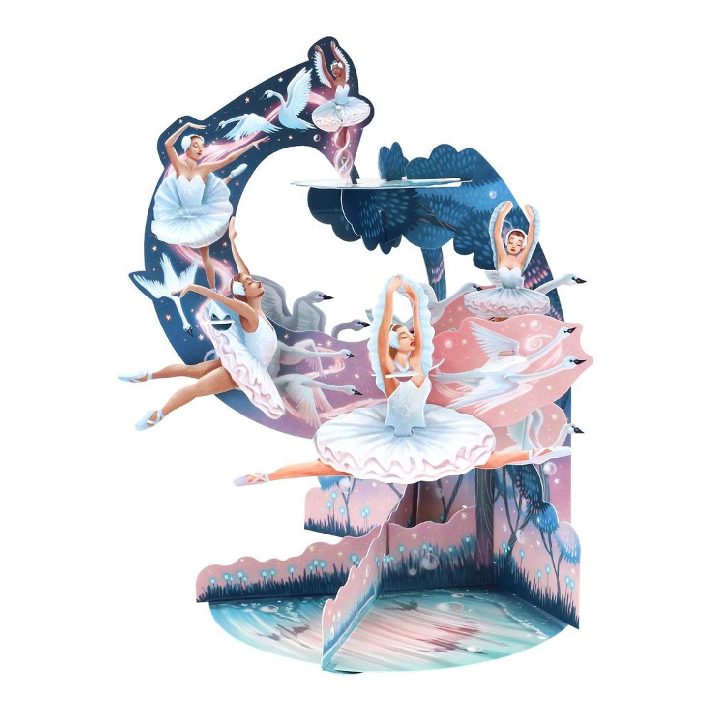santoro london Pendulum Card - Swan Lake Ballet