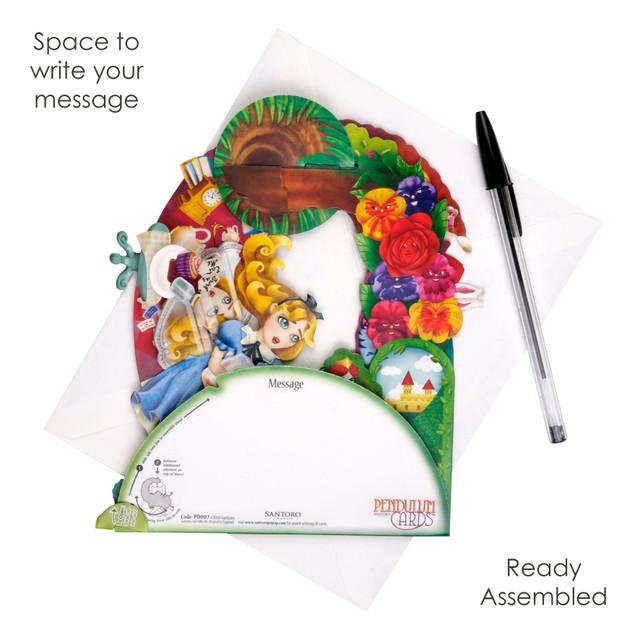 Santoro London Pendulum Cards - Alice In Wonderland