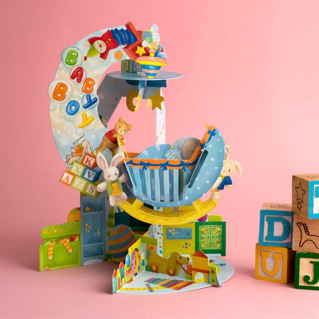 Santoro London Pendulum Cards - Baby Boy