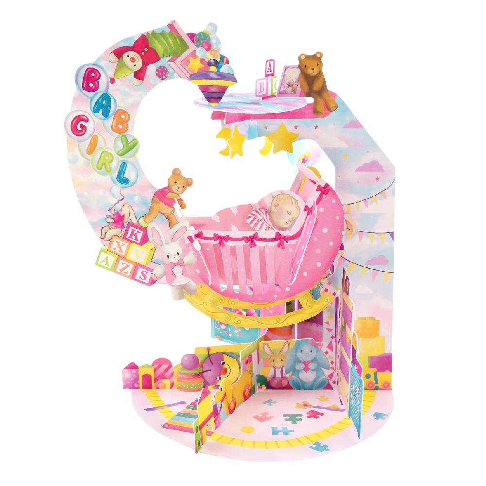 santoro london Pendulum Cards - Baby Girl