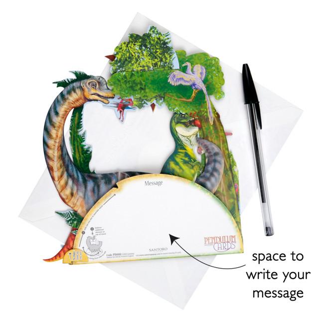 Santoro London Pendulum Cards - Dinosaurs