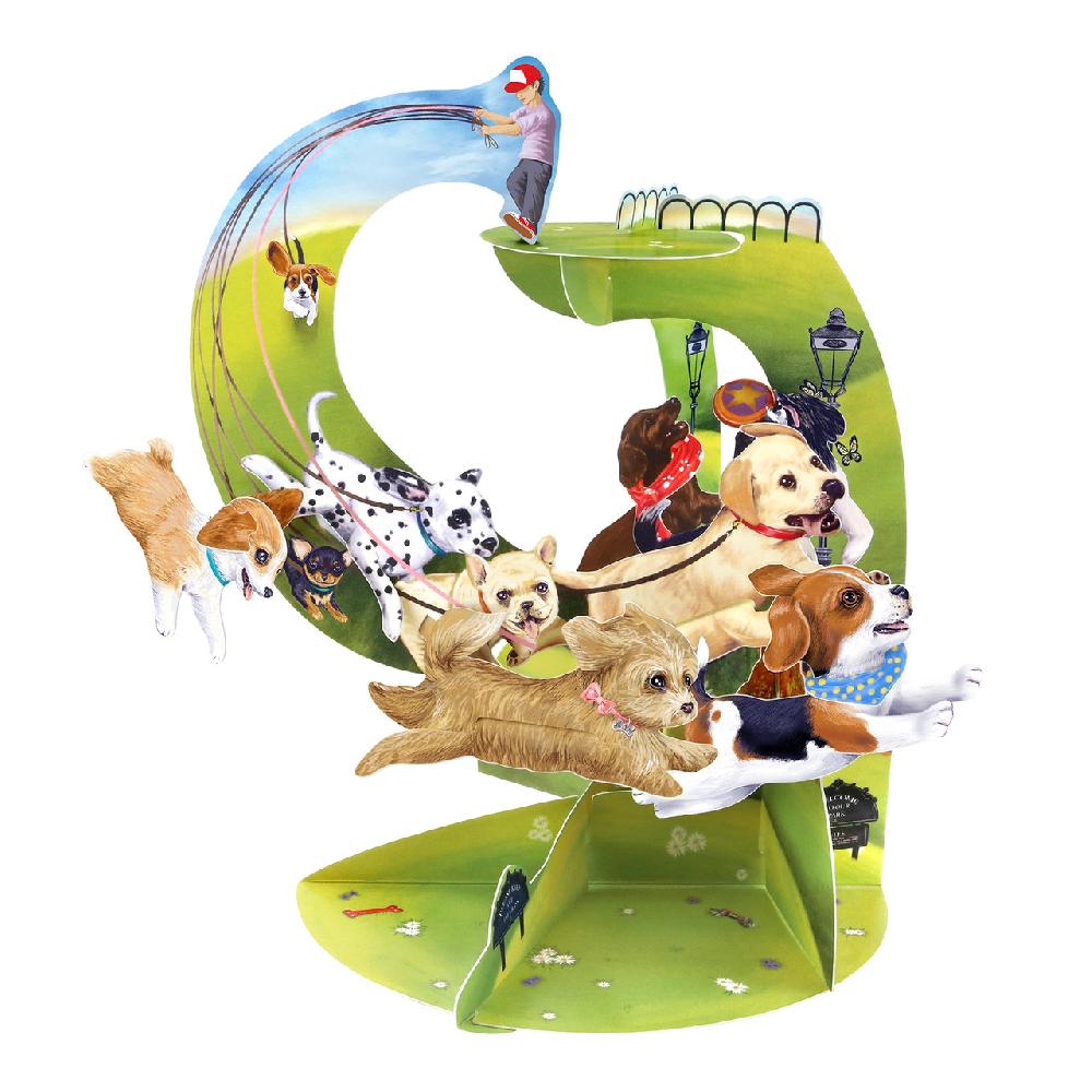 santoro london Pendulum Cards - Runaway Puppies