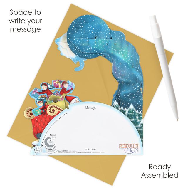 Santoro London Pendulum Cards - Santa's Sleigh