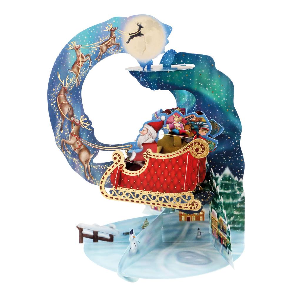 santoro london Pendulum Cards - Santa's Sleigh