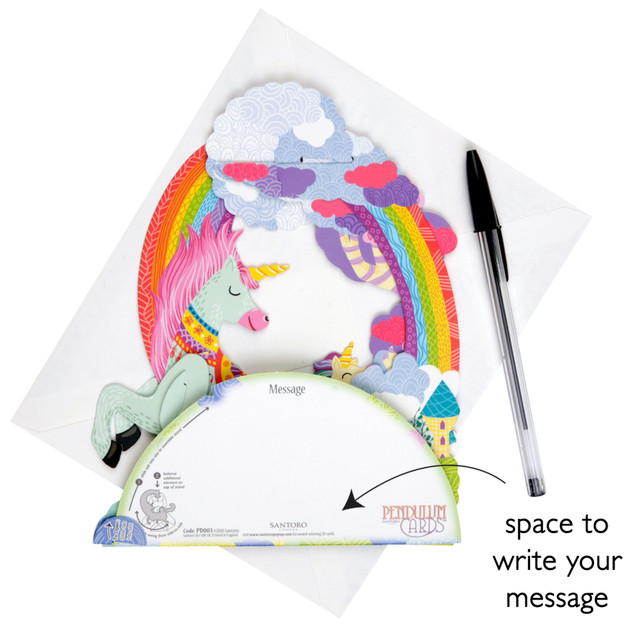 Santoro London Pendulum Cards - Unicorn